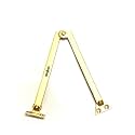 BRASK Brass Folding Latch - Latch for Folding Desk/Folding Study/Folding Cabinet/Folding Bar/Beds and Cupboards/Sudi Latch (10" (250 MM) | Golden Satin | 1 Pair)