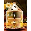 Brass Akhand Diya with Glass Cover 6