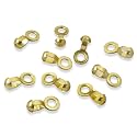 Brass Ball Chain #6 Lamp/Fan Pull Loop Connectors,"A" Couplings (10 Pieces)
