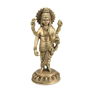 Brass Dhanvantri Idol Vastu Remedy for Health
