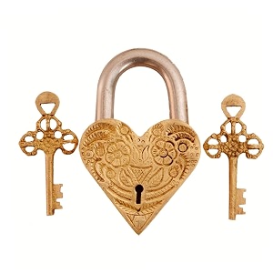 brass door padlock fully functional handmade antique design with keys unique collectible locks combination of style amp security rose-gold