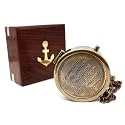 Brass Maritime Telescope with Wooden Box