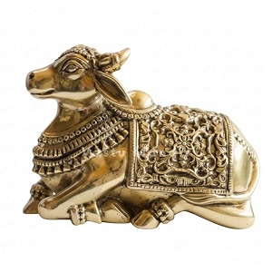 Brass Nandi Idol Vastu Remedy for Stability