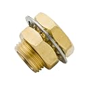 Vis Brass Pipe Fitting 1/4" NPT Female Bulkhead Coupling, Anchor Coupler, 0.94" Length (Pack of 1)