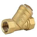 Brass Y-Type Strainer Filter with 1/2 BSPP Female Thread DN15 Water Oil Separation Filter for Plumbing Irrigation Industrial Systems