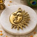 Brass Sun amp Moon Wall Idol Vastu