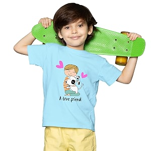 Boys Regular Fit Cotton Tshirt Printed Tshirt