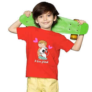 Boys Regular Fit Cotton Tshirt Printed Tshirt