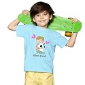 Boys Regular Fit Cotton Tshirt Printed Tshirt