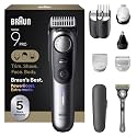 Braun All in One Shaving Set for Men, Series 9 AIO 9550, Beard, Face, Nose, Ear Trimmer, Hair Clipper, Personal Care and Manscaping