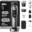 Braun All-In-One Style Kit Series 9 9440, 13-In-1 Trimmer For Men With Beard Trimmer, Battery Powered Body Trimmer For Manscaping, Hair Clippers & More, Braun's Sharpest Blade, 40 Length Settings,