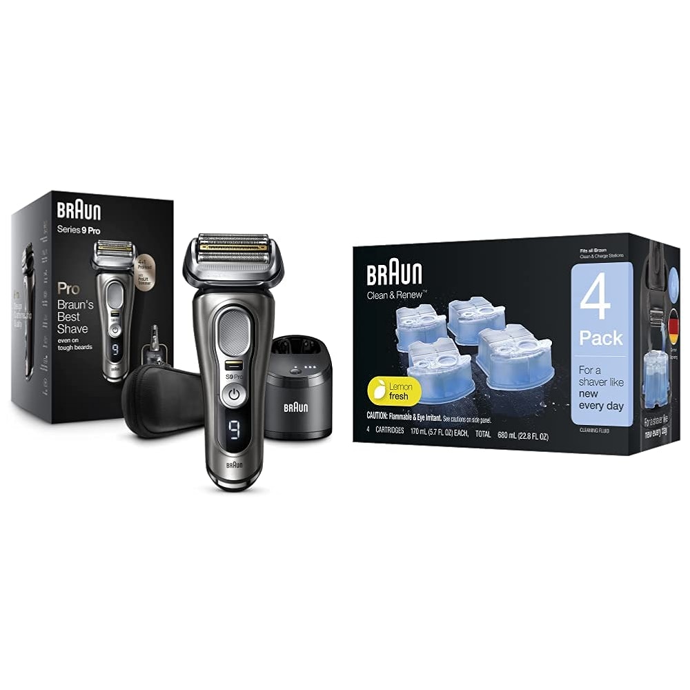 Braun Electric Razor for Men, Series 9 Pro 9465cc Wet & Dry Electric ...