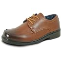 bravo! Boy Classic Slip-on Loafer and Lace-up Oxford William Kid Dress Shoe School Uniform with Removable Insole and Square Toe Black Brown Black Patent