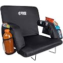 BRAWNTIDE Stadium Seat for Bleachers with Back Support - 3" Foam Cushion
