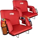 BRAWNTIDE Stadium Seat for Bleachers with Back Support - 3" Foam Cushion