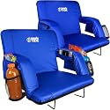 BRAWNTIDE Stadium Seat for Bleachers with Back Support - 3" Foam Cushion