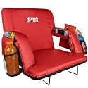 BRAWNTIDE Stadium Seat for Bleachers with Back Support - 3" Foam Cushion