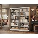 Brazilian Pine Wood Bookcase, 12 Adjustable Shelves, 64" Wide, 71.5" Tall by Palace Imports