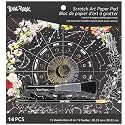 Brea Reese Scratch Art Paper Pad - 12 Whimsical Celestial Metallic Designs