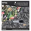 Brea Reese: Scratch Art Paper Pad - Outdoors - 12 Metallic Pages Kit