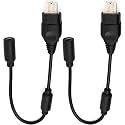 Breakaway Cable Adapter Cord Compatible for Original Xbox Controller Cable About 25cm / 10" Long (2 pcs)