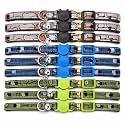 Breakaway Cat Collar with Bell and Reflective Strip, Adjustable Kitten Collars with Cute Cat Face Buckle, Safety Quick Release Nylon Pet Collars for Cats and Puppies | Colony May Vary (Pack of 2)