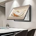 Breaker Box Cover Decorative, Electric Meter Fuse Box Cover, Modern Wall Art Painting, Crystal Ceramic Surface, Sliding or Flip-up Design, Widely Used(Orange 6,70 * 50cm/27.5 * 19.7in)