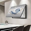 Breaker Box Cover Decorative, Electric Meter Fuse Box Cover, Modern Wall Art Painting, Crystal Ceramic Surface, Sliding or Flip-up Design, Widely Used(Blue 3,70 * 50cm/27.5 * 19.7in)