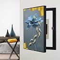 Breaker Box Cover Decorative, Poster Decorative Mural, Living Room Office Electrical Panel Cover Decoration, for Home or Office Decor(Black-1,60 * 70cm/23.6 * 27.6in)