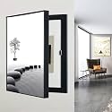 Breaker Box Cover Decorative, Poster Decorative Mural, Living Room Office Electrical Panel Cover Decoration, for Home or Office Decor(Black-3,50 * 70cm/19.7 * 27.6in)