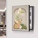 Breaker Box Cover Decorative, Poster Decorative Mural, Living Room Office Electrical Panel Cover Decoration, for Home or Office Decor(Black-5,50 * 60cm/19.7 * 23.6in)