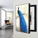Breaker Box Cover - Decorative Wall Electrical Panel Cover for Living Room and Home Office