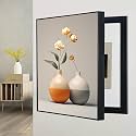 Breaker Box Cover - Decorative Wall Electrical Panel Cover for Living Room and Home Office