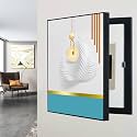 Breaker Box Cover - Decorative Wall Electrical Panel Cover for Living Room and Home Office