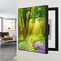 Breaker Box Cover - Decorative Wall Electrical Panel Cover for Living Room and Home Office