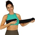 Breast Augmentation Post Op Band - Breast Implant Stabilizer Post Surgery - After Breast Sugery Must Haves - Breast Augmentation Post Op Bra - Breast Implant Bra - Chest Compression Wrap (Fits Most - Black)