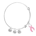 Breast Cancer Awareness Pink Ribbon Bracelets for Fundraising, Charity Walks, and Gifts - Perfect for Breast Cancer Awareness Month
