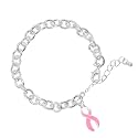 Breast Cancer Awareness Pink Ribbon Bracelets for Fundraising, Charity Walks, and Gifts - Perfect for Breast Cancer Awareness Month