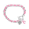 Breast Cancer Awareness Pink Ribbon Bracelets for Fundraising, Charity Walks, and Gifts - Perfect for Breast Cancer Awareness Month
