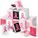 Breast Cancer Awareness Tissues Bulk Pink Ribbon Party Favors, 50 Pack