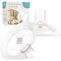 Breast Flanges 30mm 2-Pack for Medela Pump in Style, Symphony, Freestyle, Sonata, Maxflow and Lansinoh Signature Pro Breast Pumps