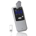 Breathalyzer with 10 Memories and LED Display, Visible at Night. Long Battery Life and Last 350 Test with Alkaline Batteries (White 178)