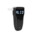 Rechargeable Breathalyzer with Auto Flow detect and Auto Cleaning Feature, 10 Memories and LED Display Visible at Night (Black 2033)