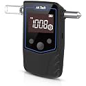 Breathalyzer with Window Breaker with Optic Indicator, 10 Memories and RTC (Nero 1)