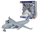 Breatoi : 1:300 Scale Heavy-Duty Military Cargo Aircraft Model – Die-Cast Transport Jet Collectible (C17 Type), Grey