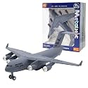 Breatoi : 1:400 Scale Heavy-Duty Military Cargo Aircraft Model – Die-Cast Transport Jet Collectible (C17 Type), Grey