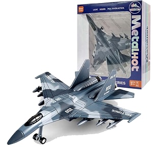 breatoi 1400 scale twin-engine air superiority jet with light amp sound  premium die-cast collectible plane su-35 type