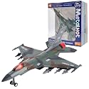 Breatoi: 1:400 Scale Twin-Engine Jet Fighter Model with Light & Sound – Premium Die-Cast Metal Collectible (F-16 Type)