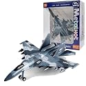 Breatoi: 1:400 Scale Twin-Engine Air Superiority Jet with Light & Sound – Premium Die-Cast Collectible Plane (SU-35 Type)