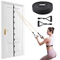 Brebebe Door Anchor Strap for Resistance Bands Exercises, Multi Point Anchor Gym Attachment for Home Fitness, Portable Door Band Resistance Workout Equipment, Easy to Install, Punch-Free, Nail-Free